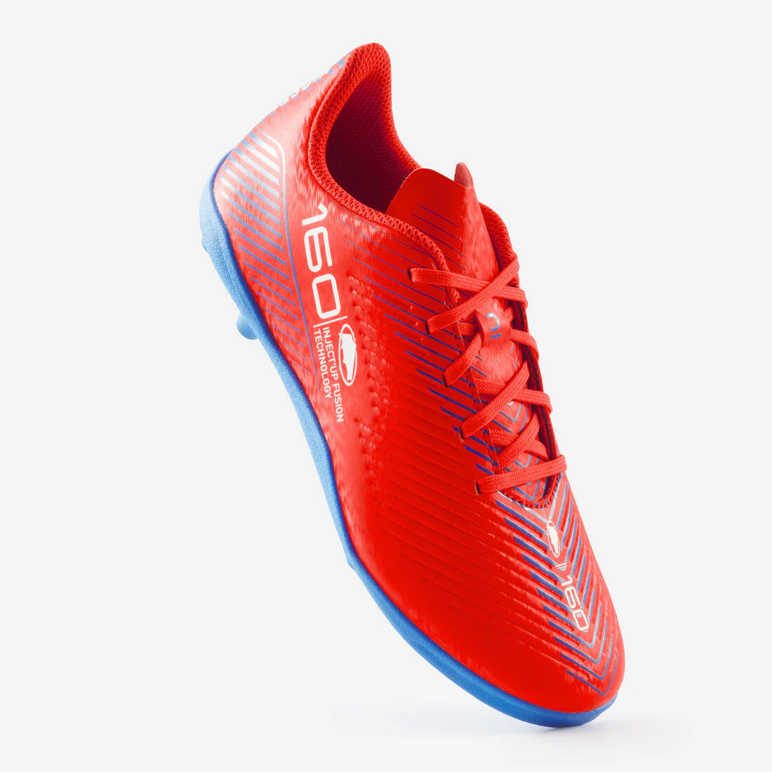 Tenis de fútbol con cintas AG/FG rojos para niños 160 JR - Image 18