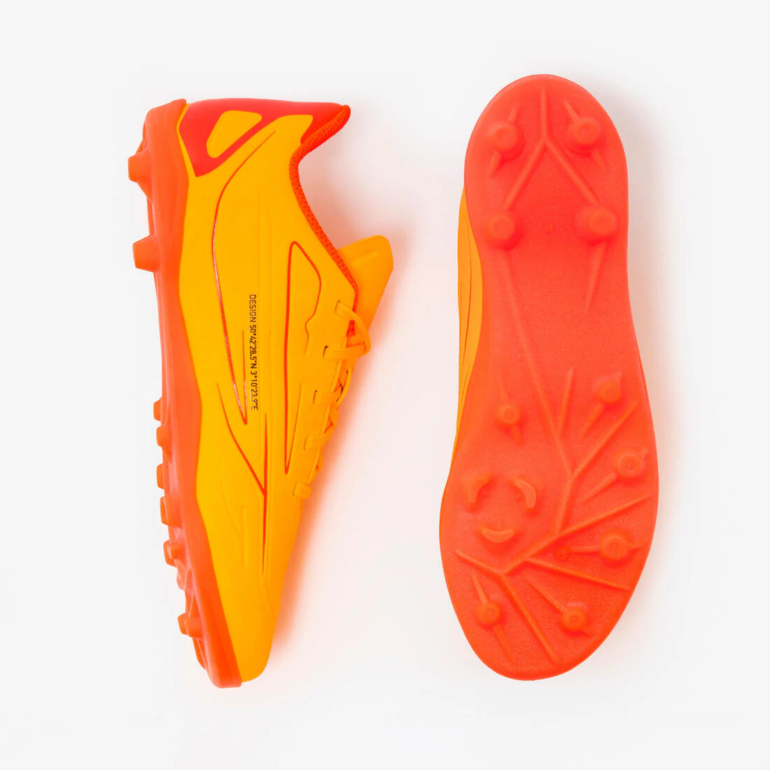 Tenis de fútbol con cintas AG/FG rojos para niños 160 JR - Image 22