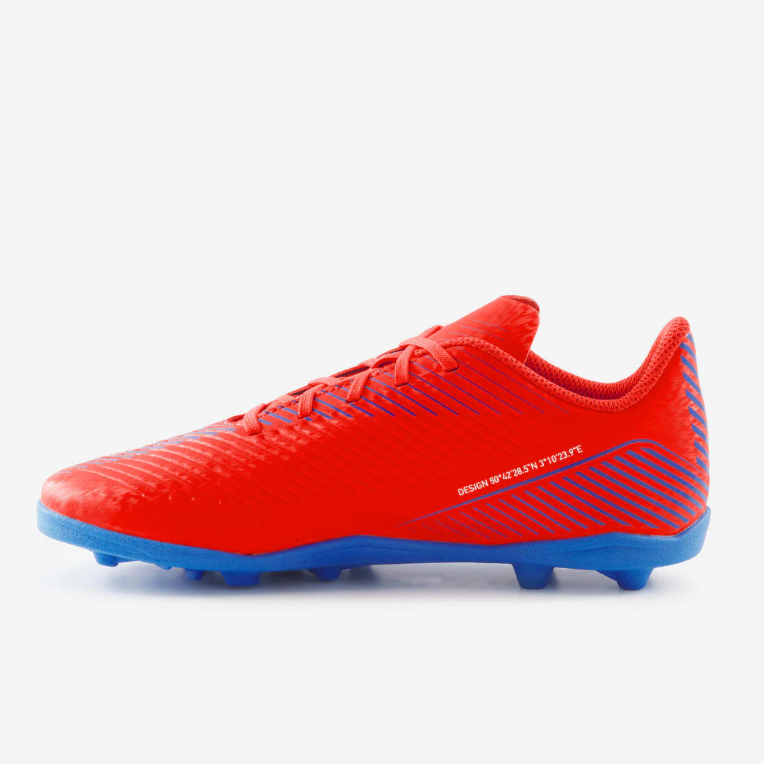 Tenis de fútbol con cintas AG/FG rojos para niños 160 JR - Image 5
