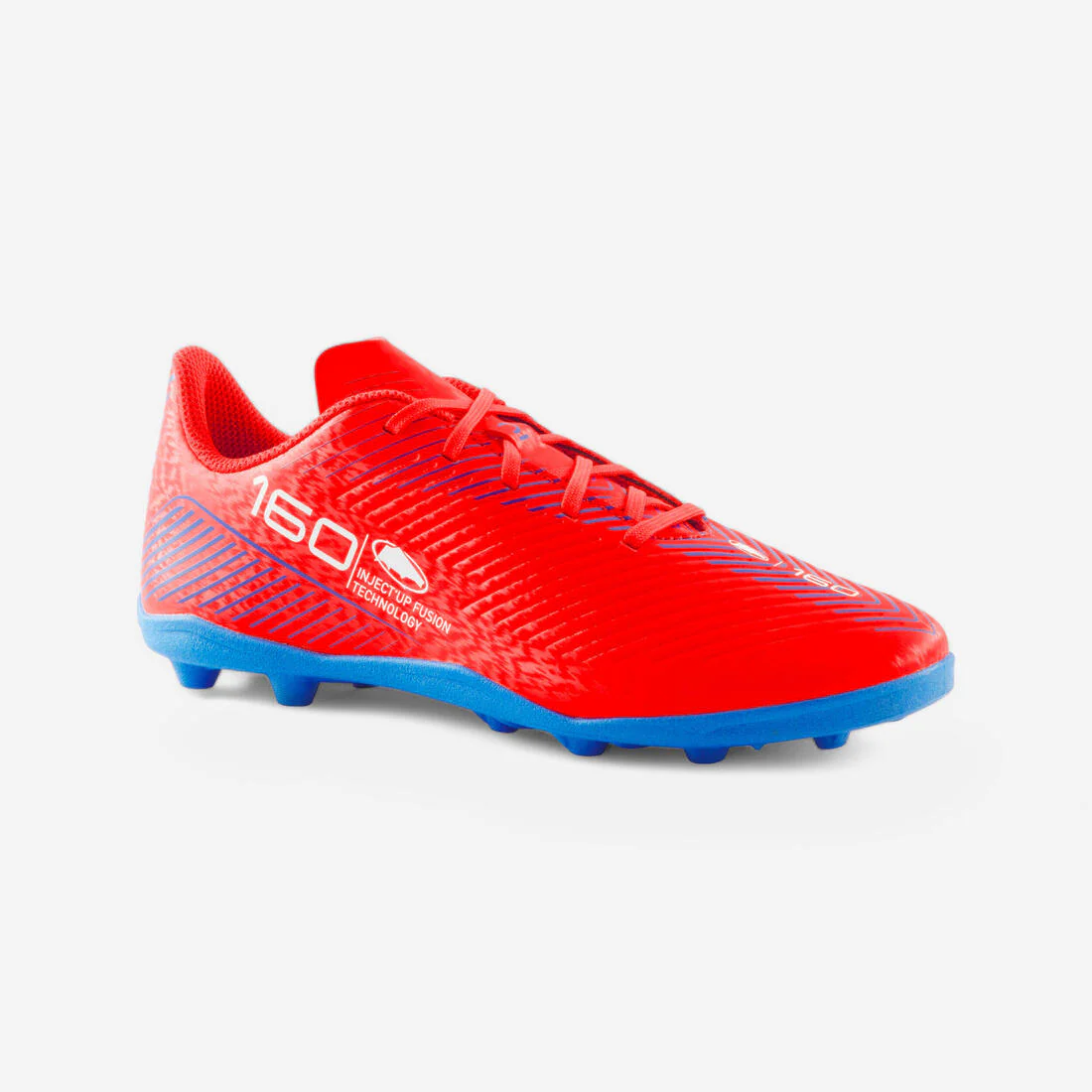 Tenis de fútbol con cintas AG/FG rojos para niños 160 JR - Image 8