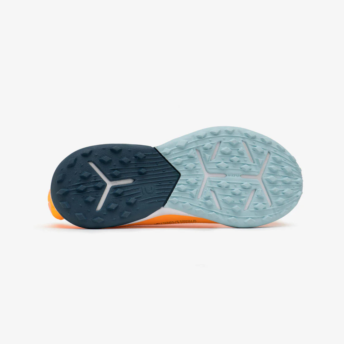 Tenis de futbol con velcro naranjas para niños Viralto I Easy Turf TF - Image 5