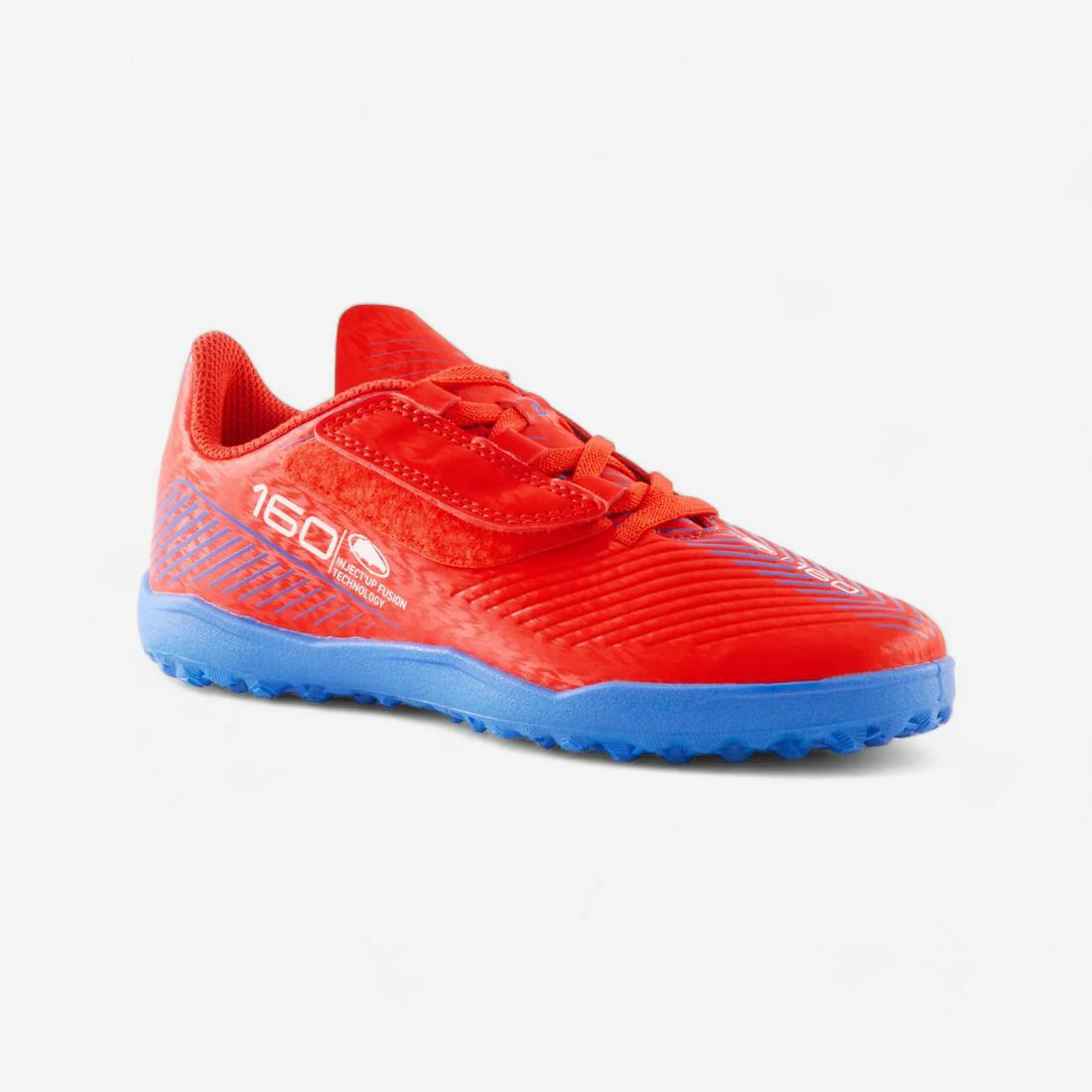 Tenis de fútbol para césped con cierre de contacto Easy rojos para niños 160 - Image 10
