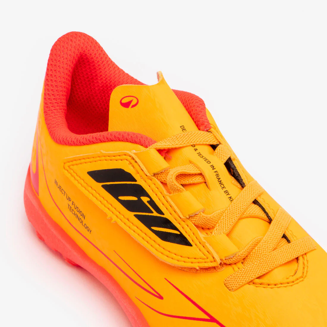 Tenis de fútbol para césped con cierre de contacto Easy rojos para niños 160 - Image 17