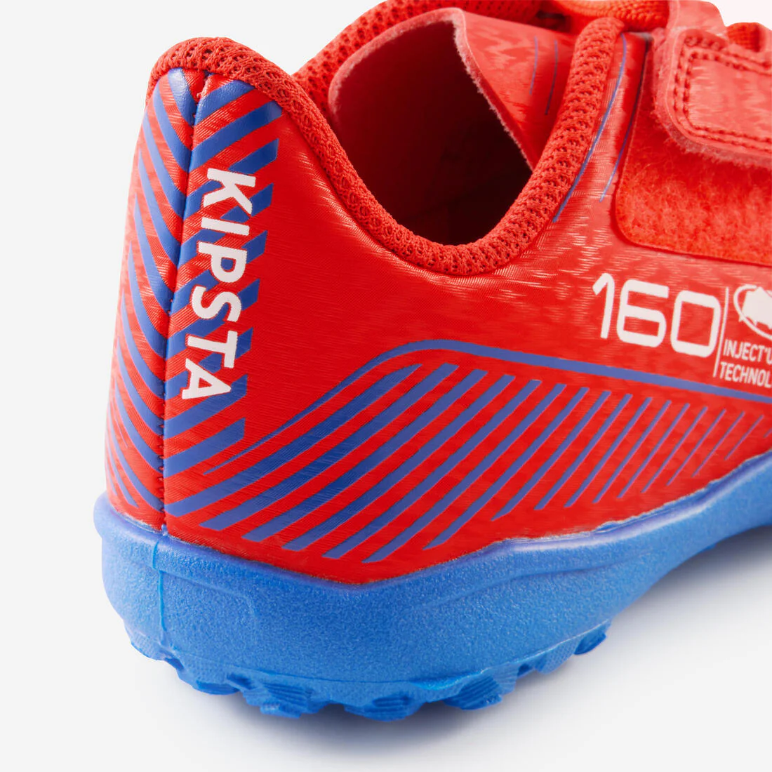 Tenis de fútbol para césped con cierre de contacto Easy rojos para niños 160 - Image 18