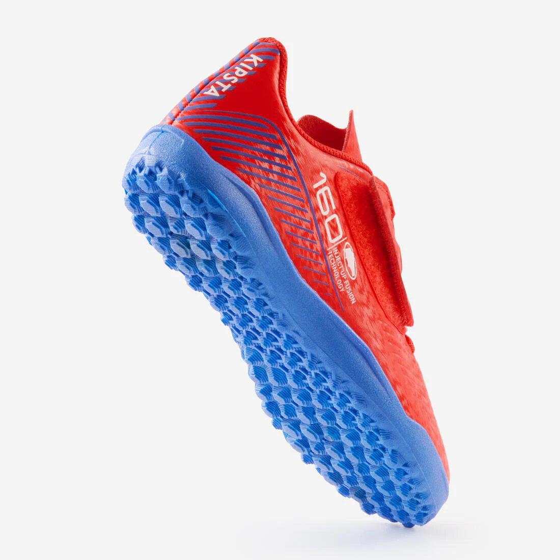 Tenis de fútbol para césped con cierre de contacto Easy rojos para niños 160 - Image 28