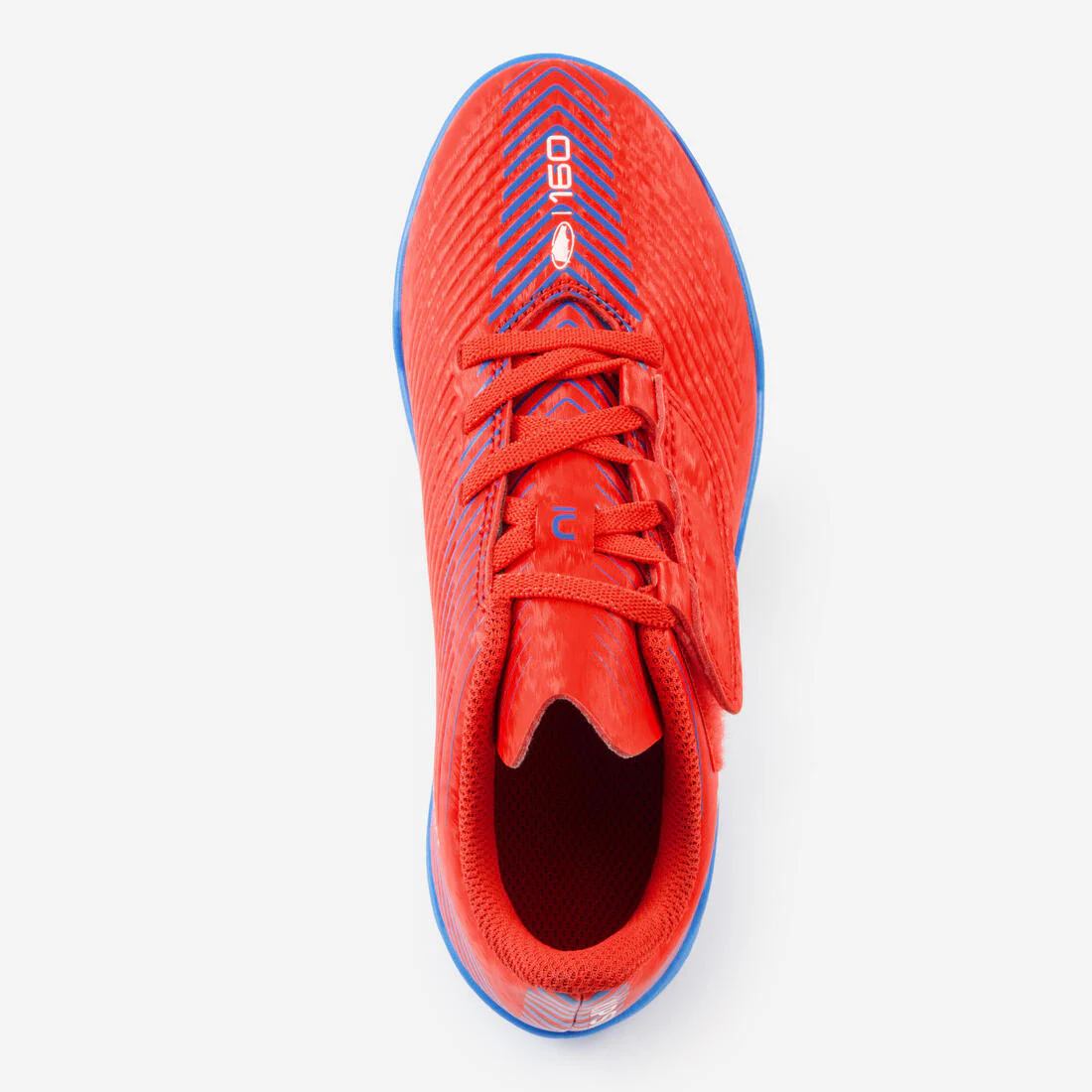 Tenis de fútbol para césped con cierre de contacto Easy rojos para niños 160 - Image 29