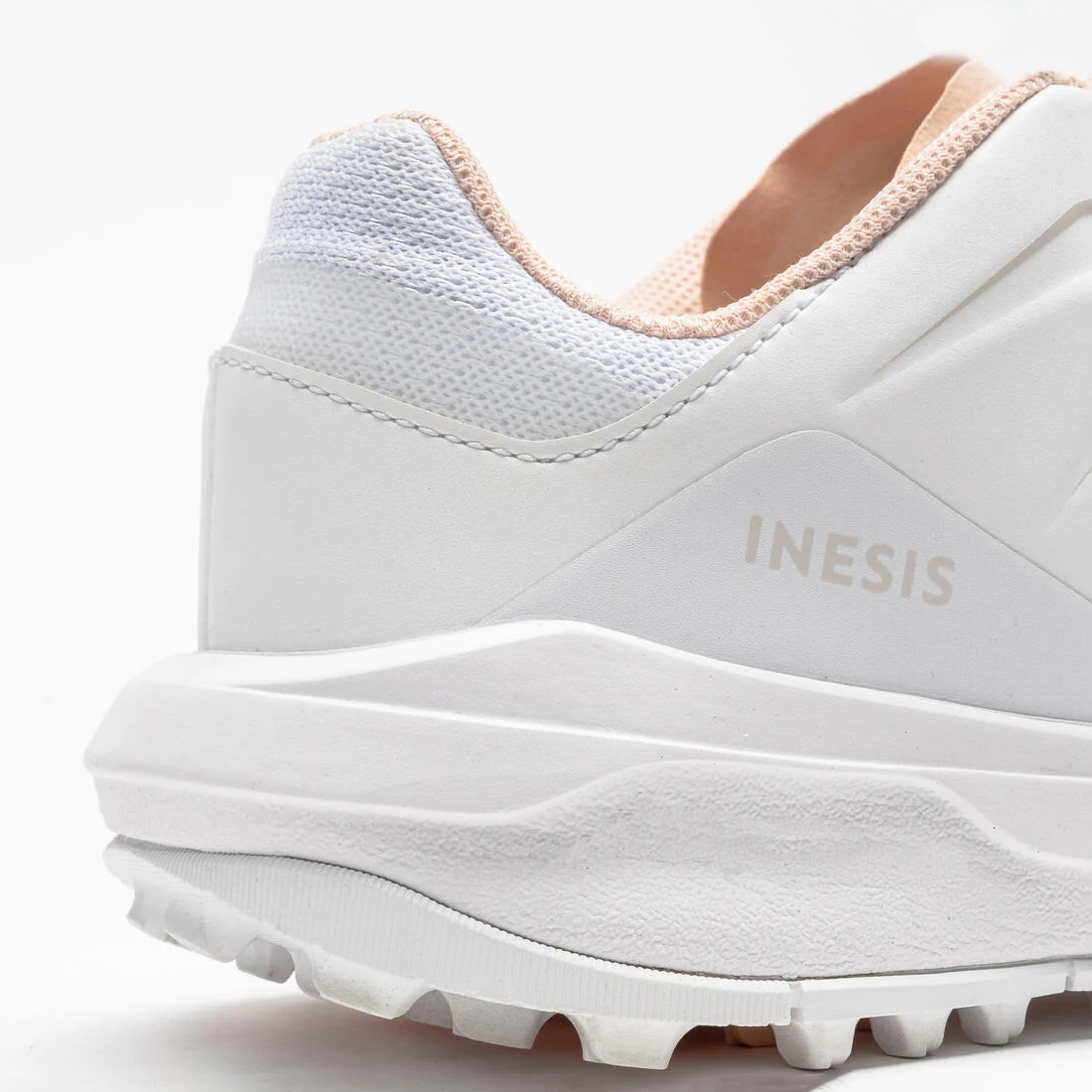 Tenis de golf blancos y beige rosados para mujer WW500 - Image 6