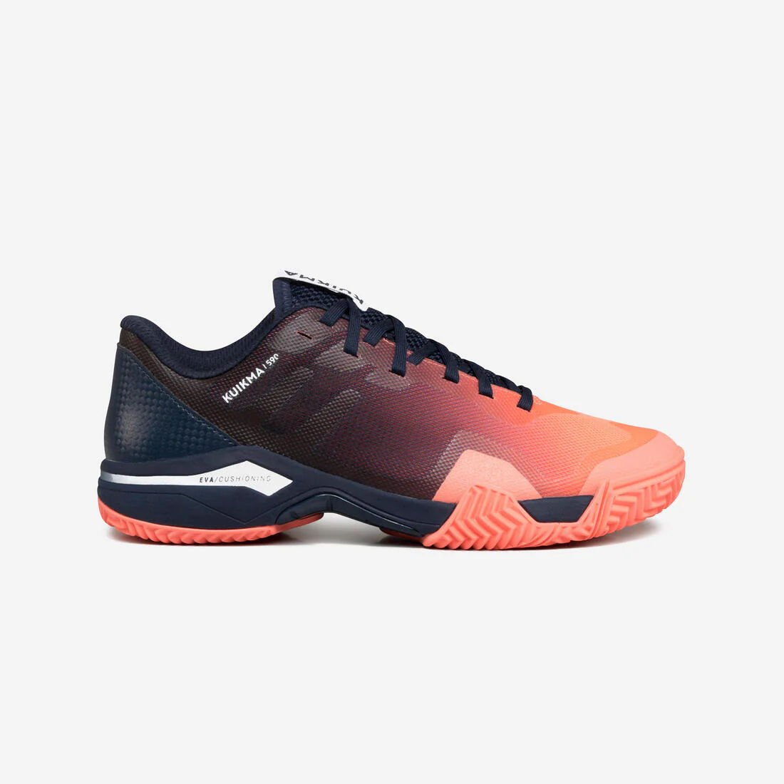 Tenis de pádel coral y azul para mujer Kuikma PS 590