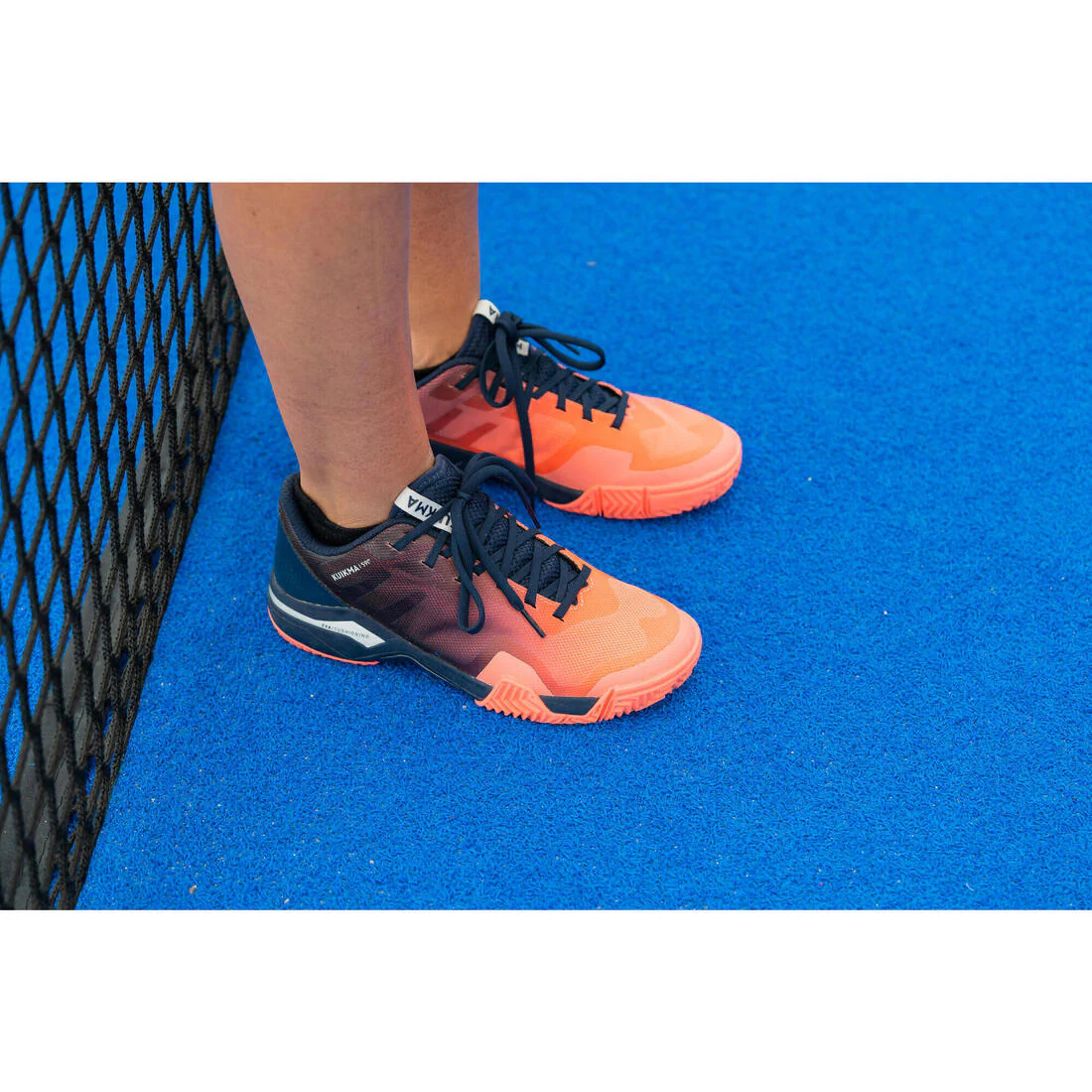 Tenis de pádel coral y azul para mujer Kuikma PS 590 - Image 9