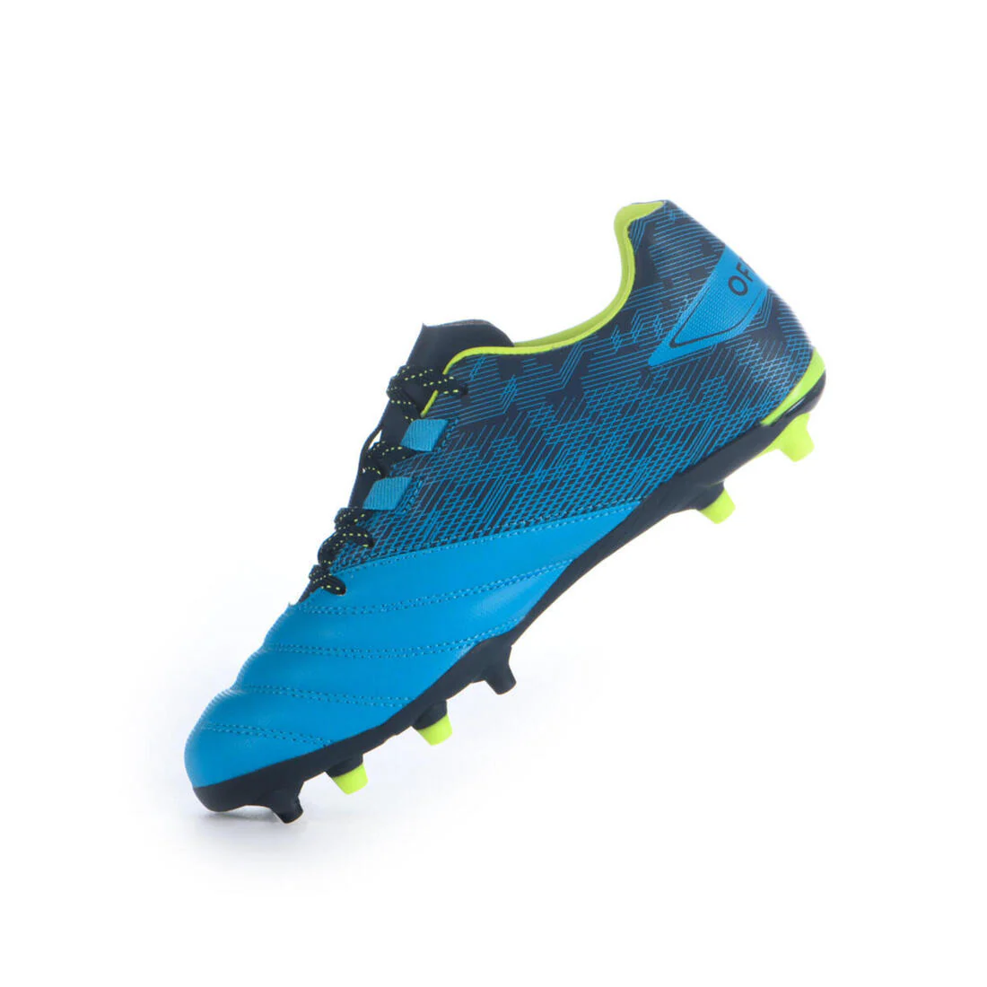 Tenis De Rugby Offload R500 Tacos Fijos Terrenos Secos Niños Azul - Image 12