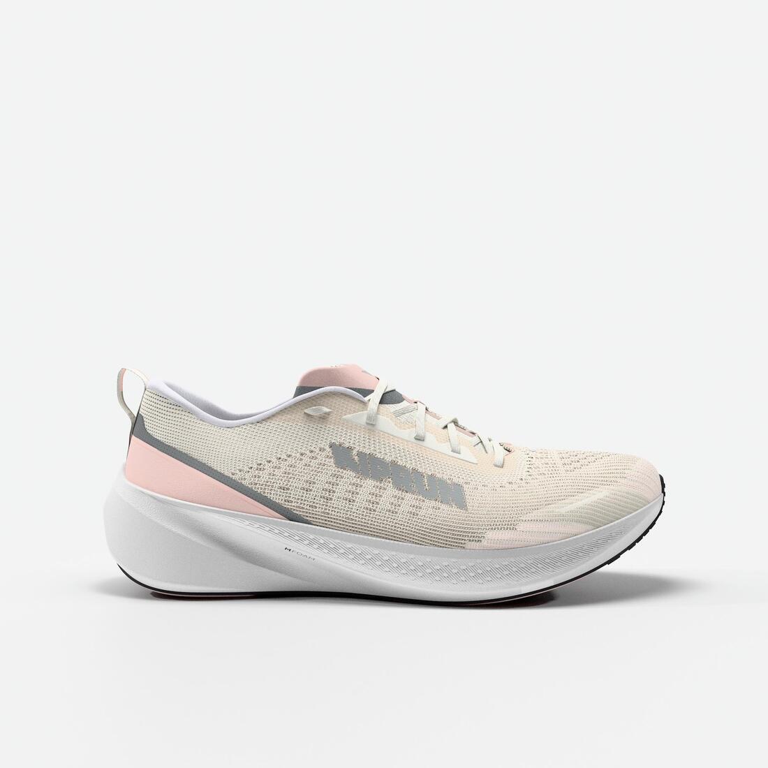 Tenis de running beige con para mujer Kiprun Kipcore