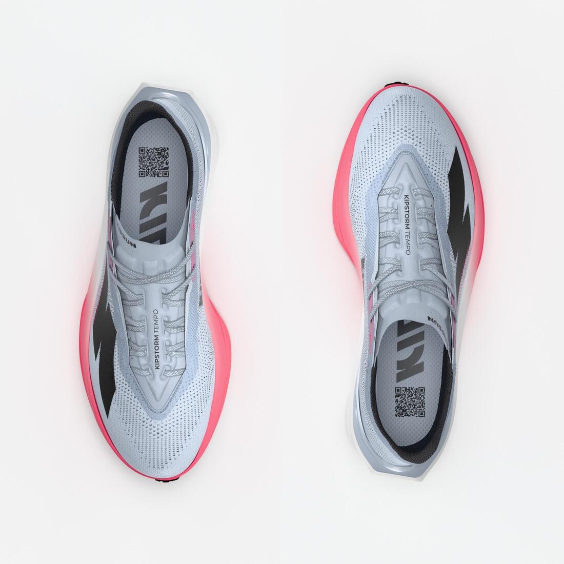 Tenis de running en carretera azul con rosa para hombre Kiprun Kipstorm Tempo - Image 7