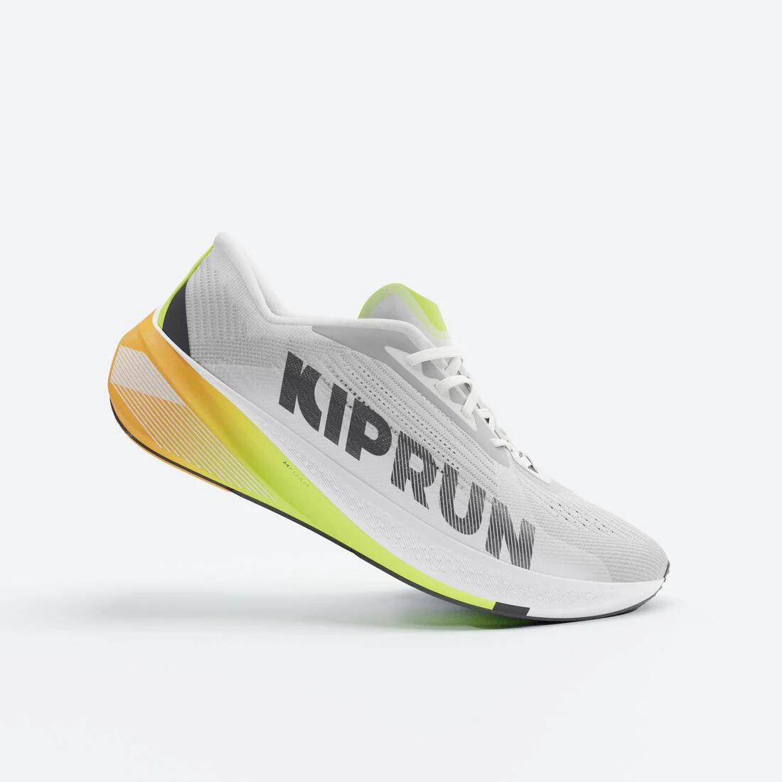 Tenis de running en carretera gris con verde para hombre Kiprun Kipcore Premium