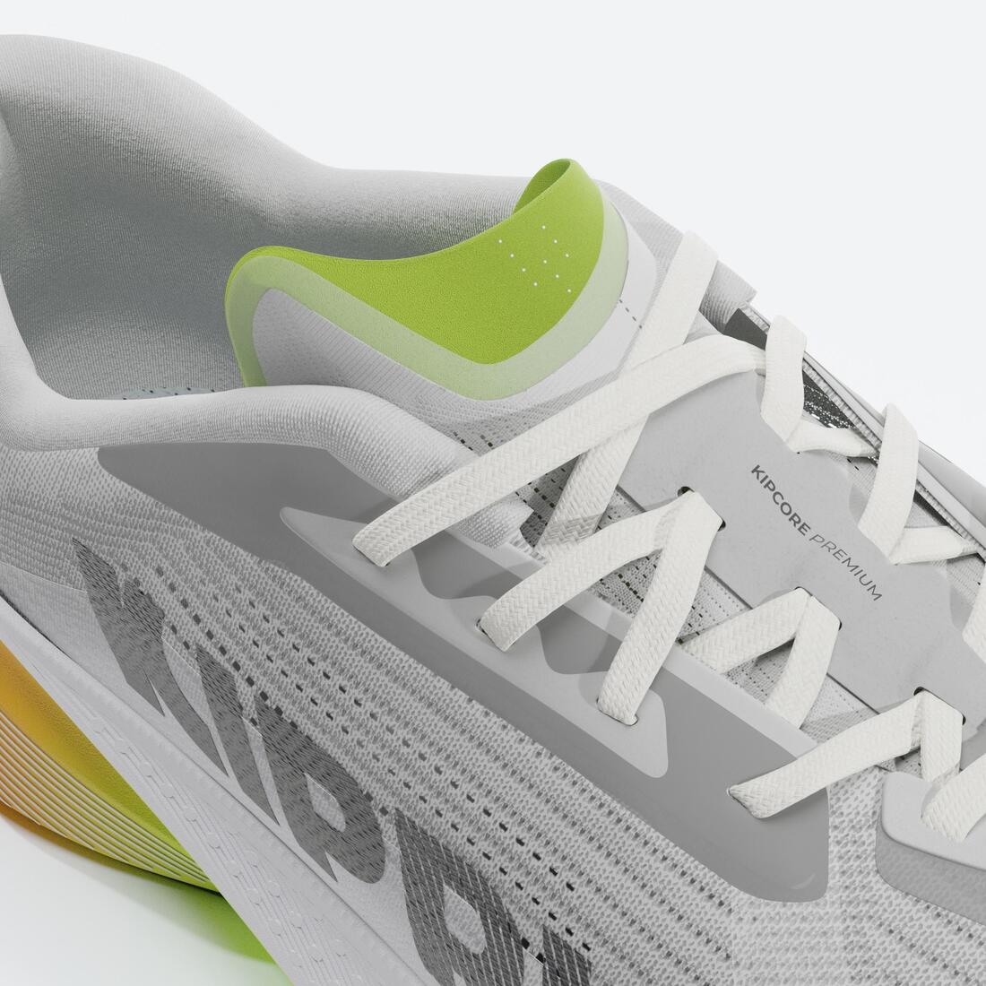 Tenis de running en carretera gris con verde para hombre Kiprun Kipcore Premium - Image 8