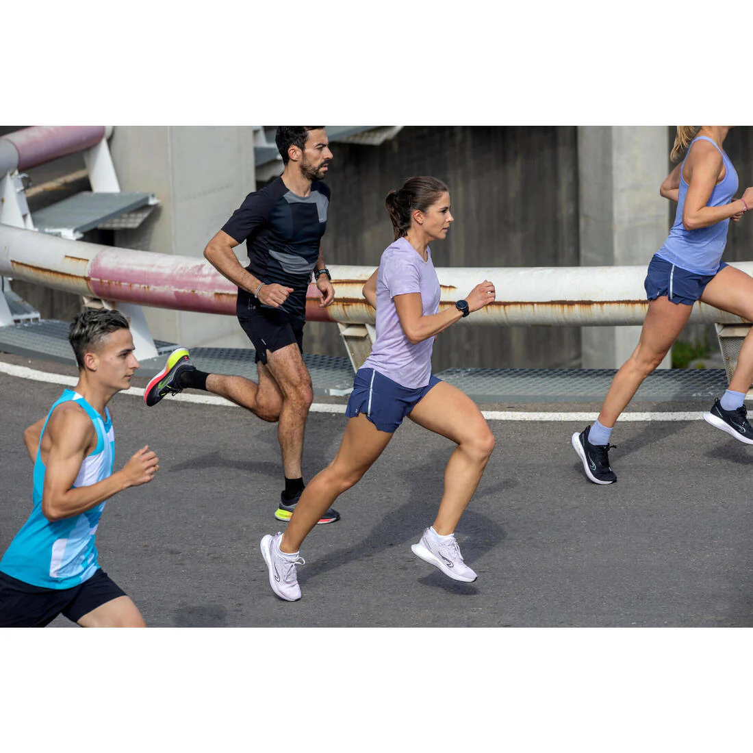 Tenis de running para mujer - KIPRUN KD500 2 negro malva - Image 11