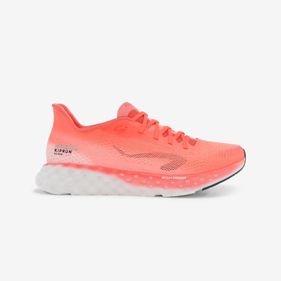 Tenis de running rojo coral para mujer Kiprun KD900 Light