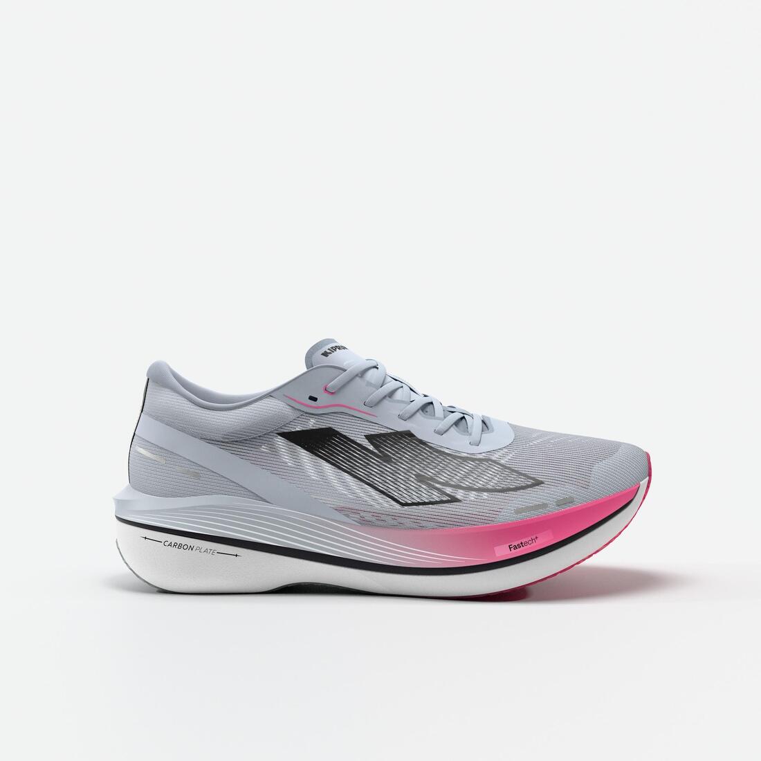 Tenis de running verde claro con violeta para mujer Kiprun KD900X.2