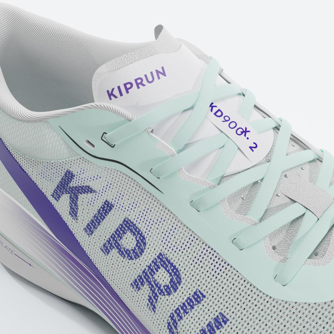 Tenis de running verde claro con violeta para mujer Kiprun KD900X.2 - Image 15