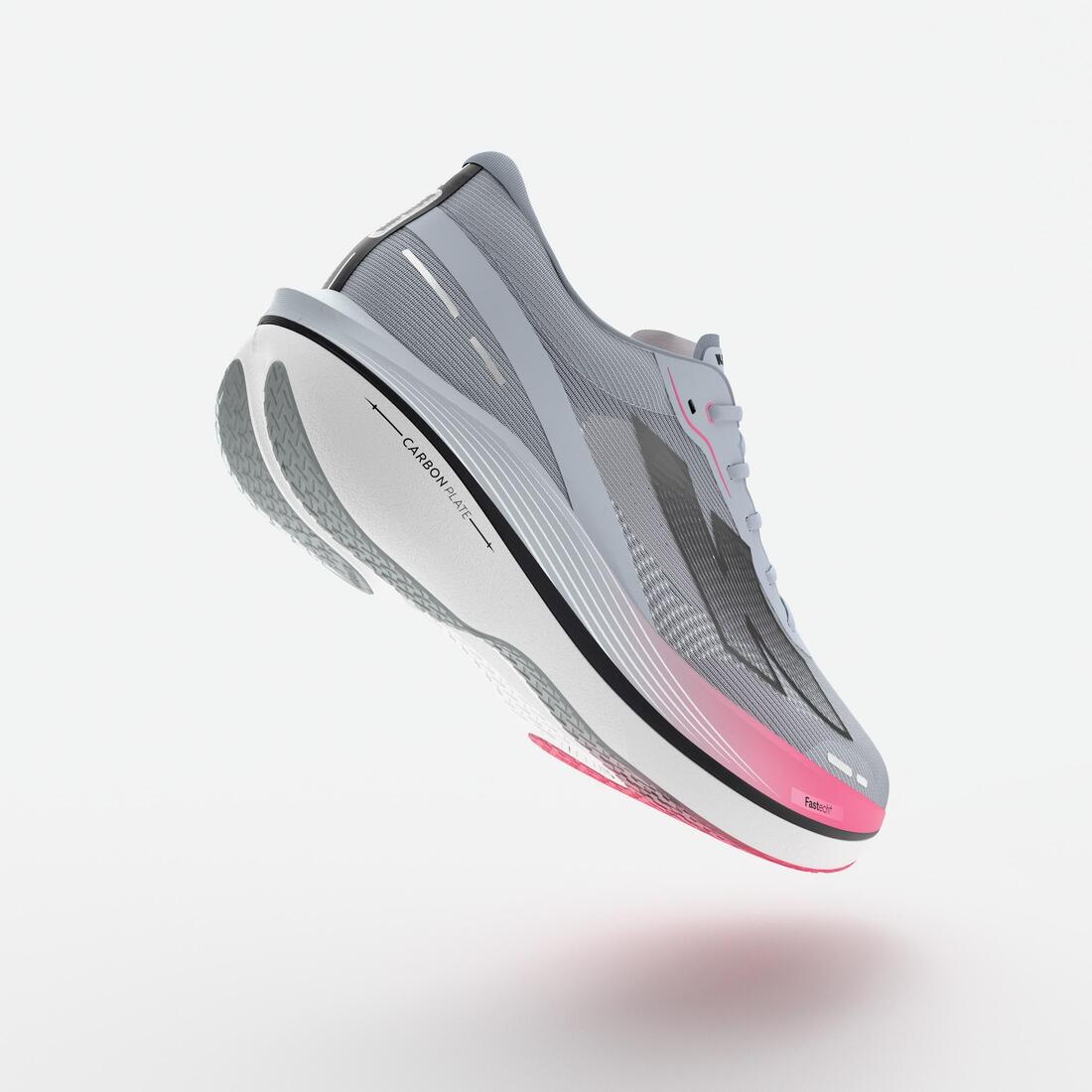 Tenis de running verde claro con violeta para mujer Kiprun KD900X.2 - Image 6
