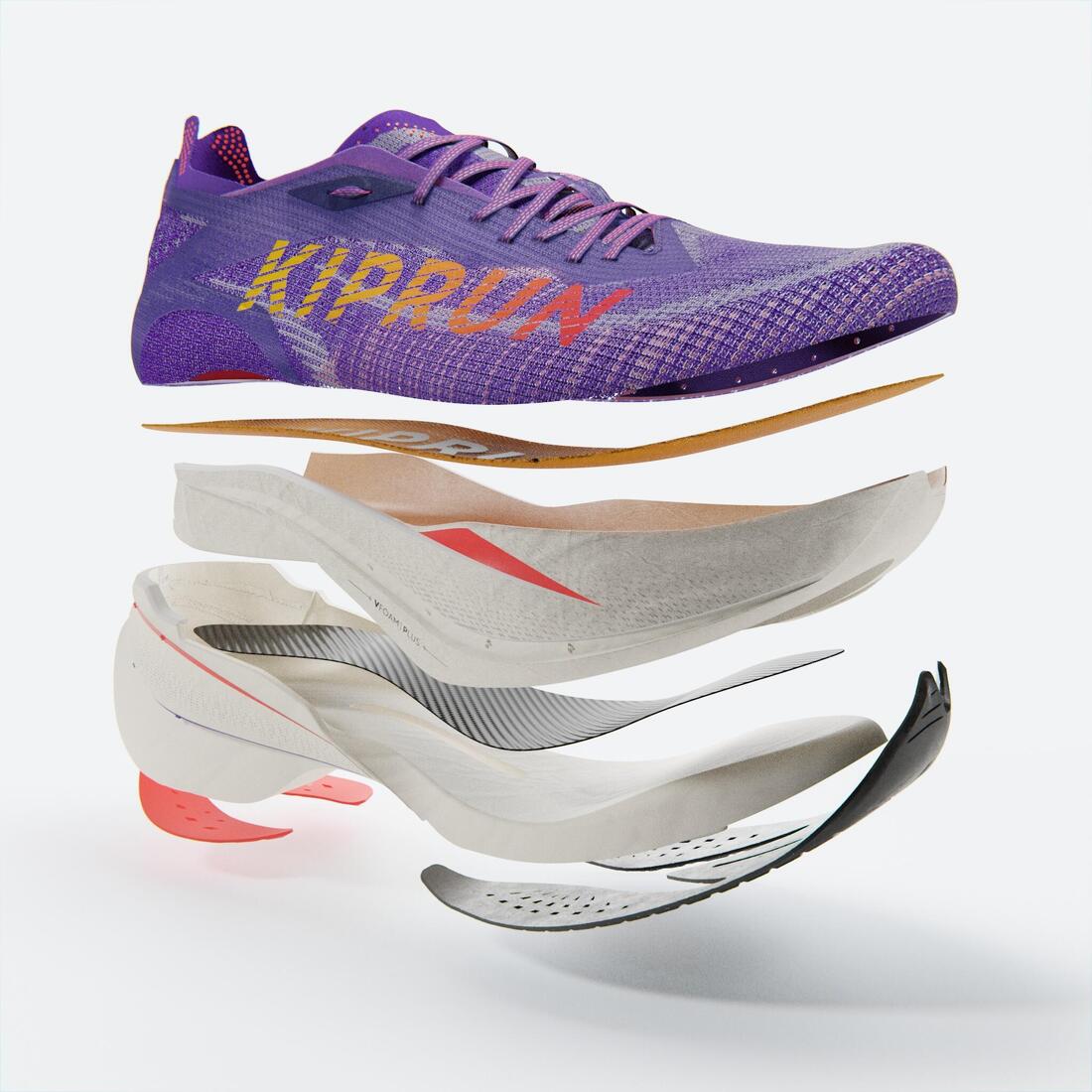 Tenis de running violetas para mujer Kiprun KD900X LD+ - Image 8