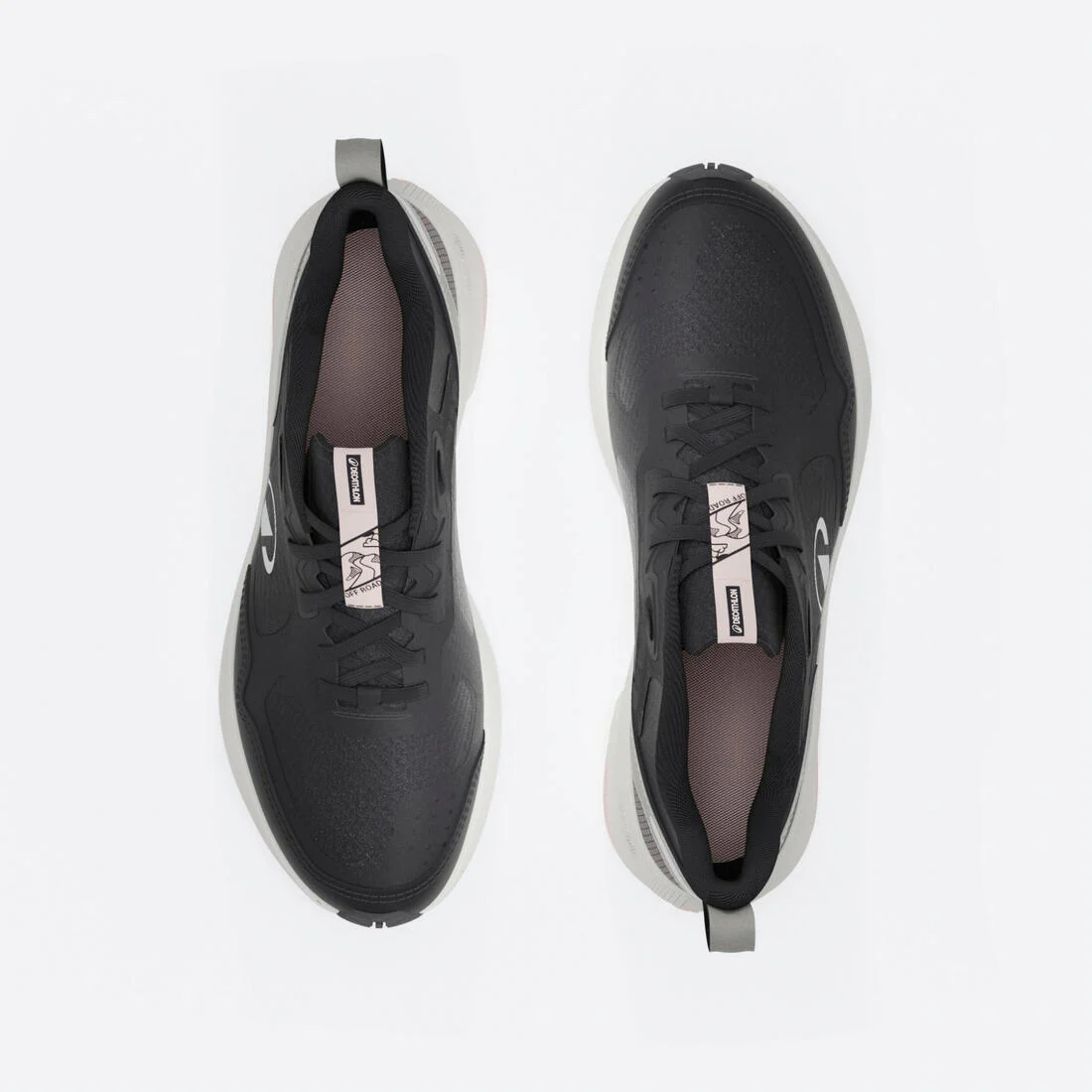Tenis de running y trail negro con rosa para mujer JF190 - Image 12