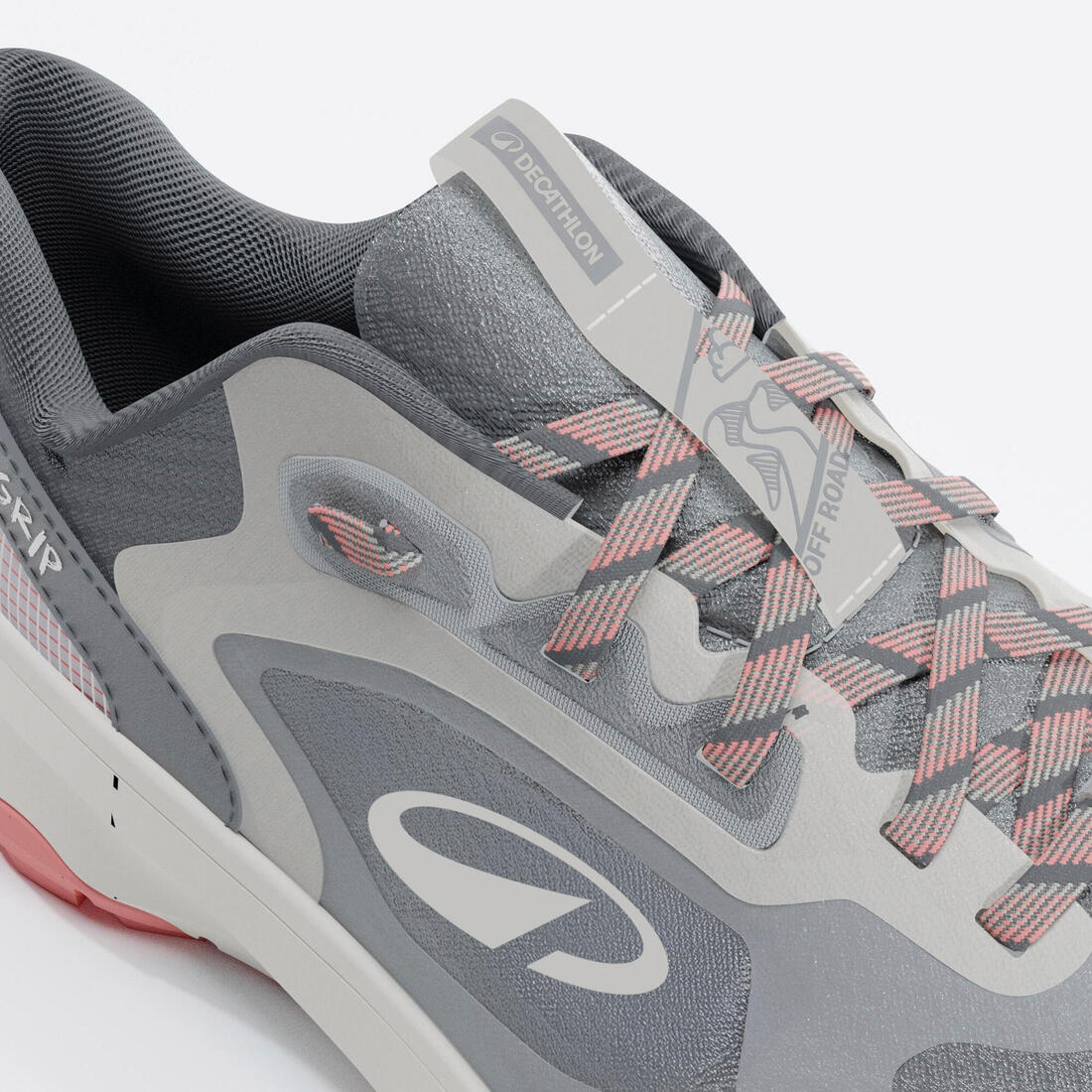 Tenis de running y trail negro con rosa para mujer JF190 - Image 13