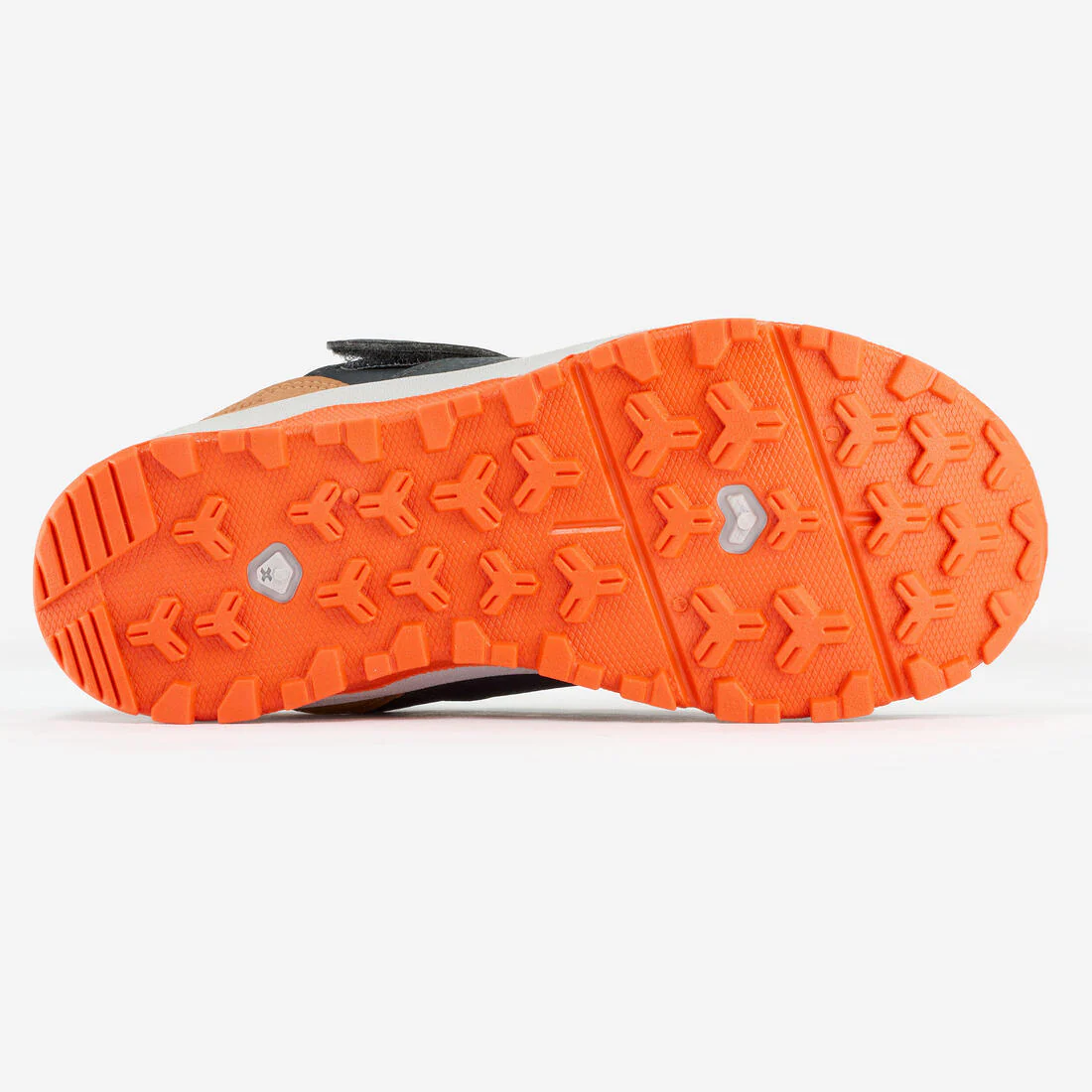 Tenis de senderismo con tira autoadherente azul con naranja para niños NH500 - Image 4