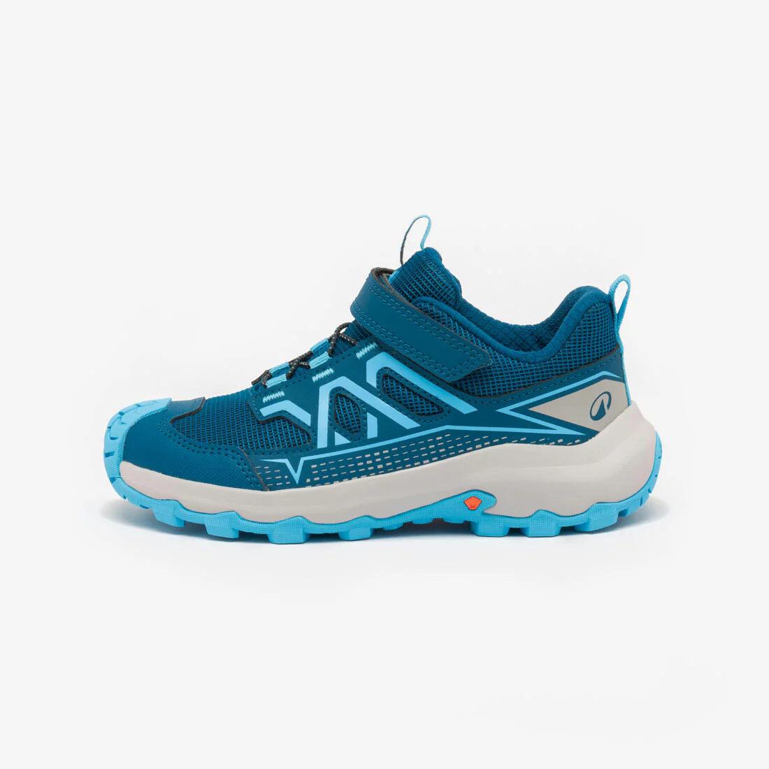 Tenis de senderismo de amarre rápido tallas 24 a 34 azules para niños Crossrock