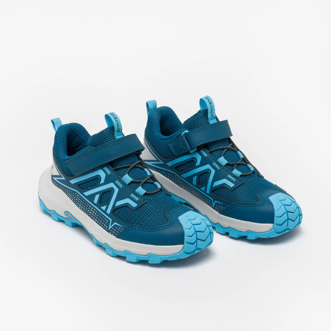 Tenis de senderismo de amarre rápido tallas 24 a 34 azules para niños Crossrock - Image 2