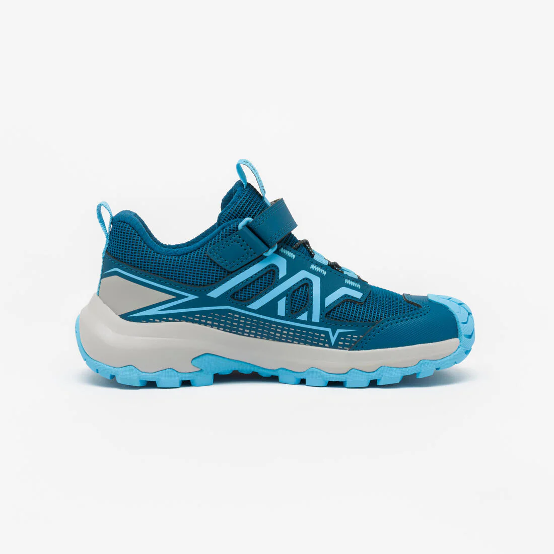 Tenis de senderismo de amarre rápido tallas 24 a 34 azules para niños Crossrock - Image 4