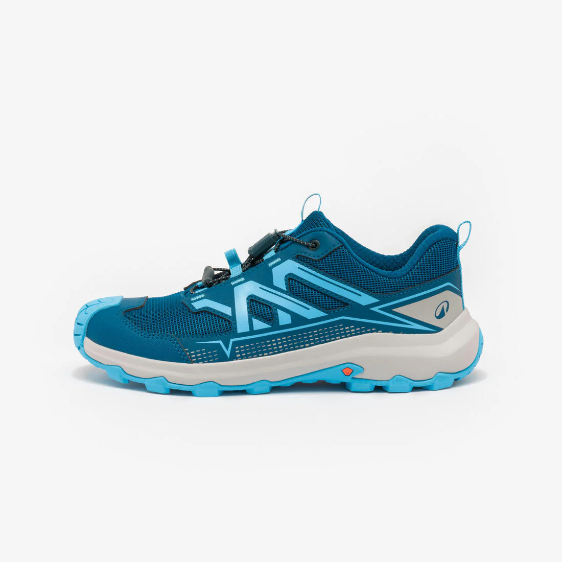 Tenis de senderismo de amarre rápido tallas 35 a 38 azules para niños Crossrock