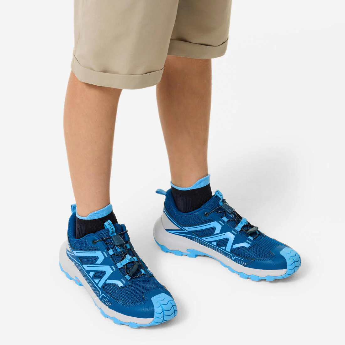 Tenis de senderismo de amarre rápido tallas 35 a 38 azules para niños Crossrock - Image 7