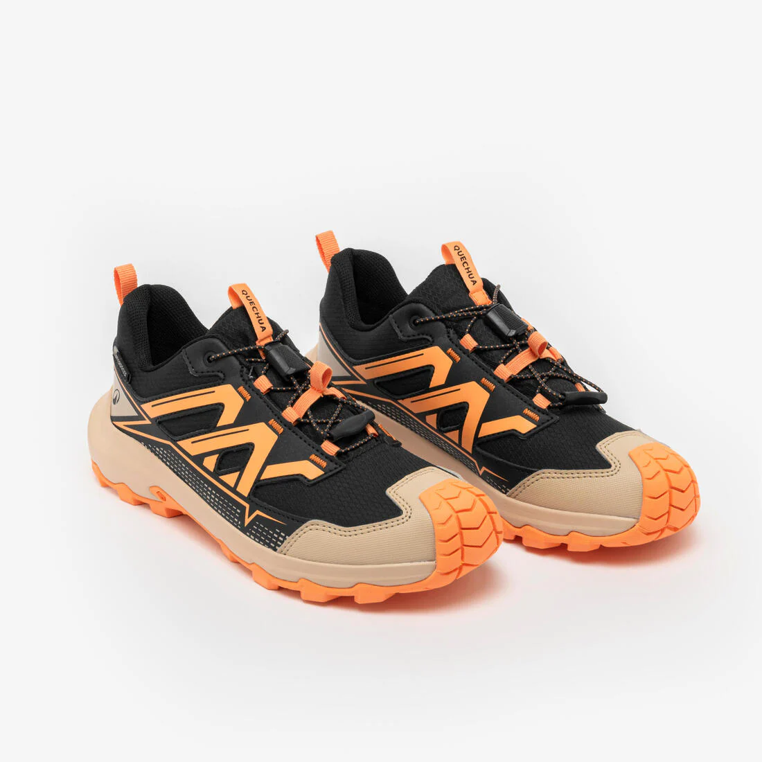 Tenis de senderismo de atado rápido tallas 35 a 38 naranjas para niños Crossrock - Image 2