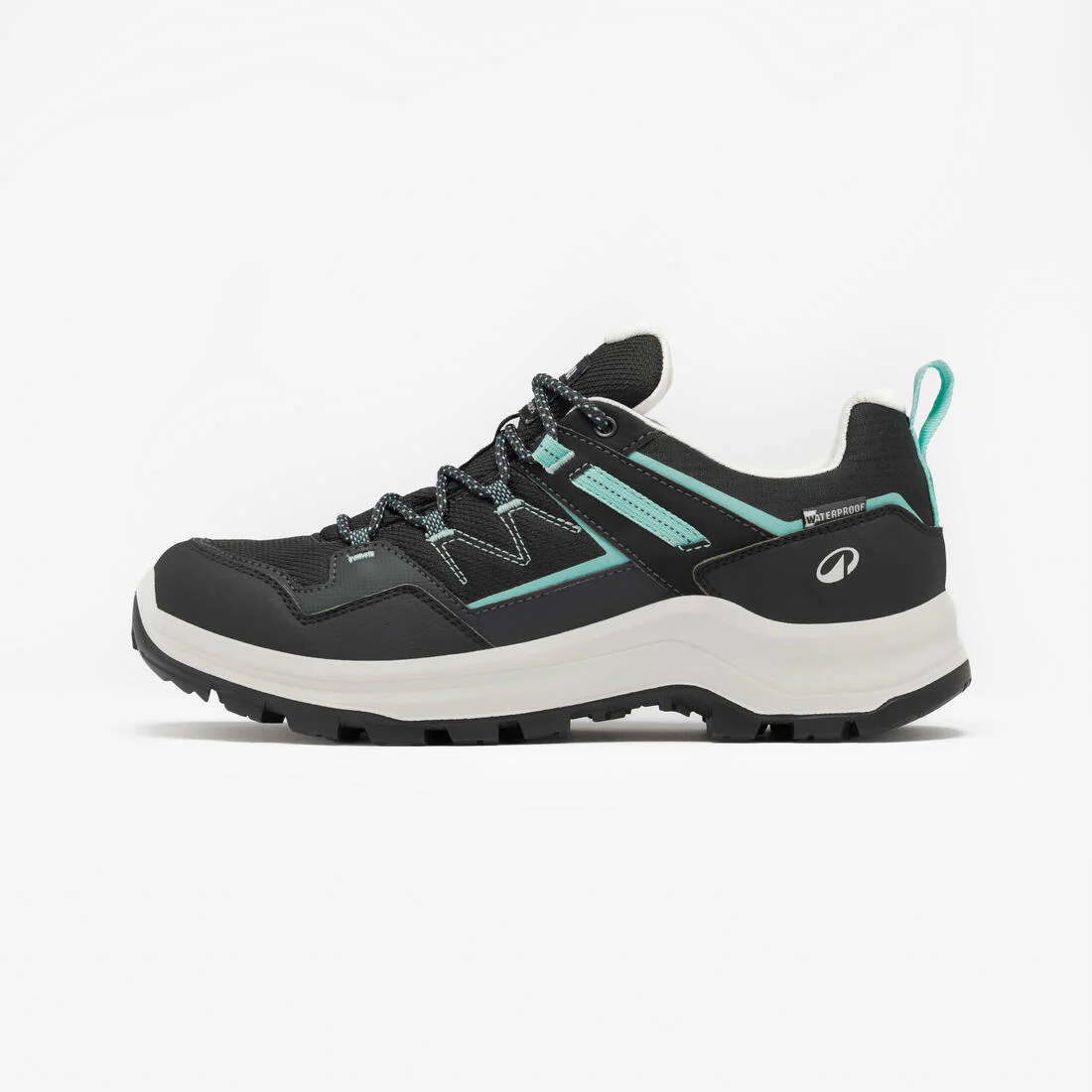 Tenis de senderismo de caña baja impermeables verdes para mujer MH100 - Image 2
