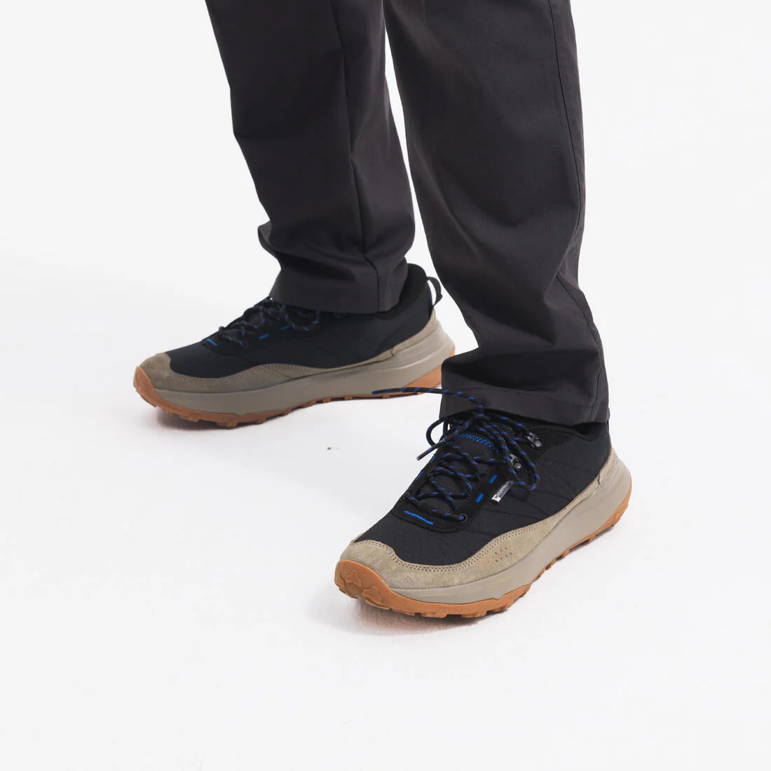 Tenis de senderismo impermeables de caña baja negros para hombre NH500 - Image 11