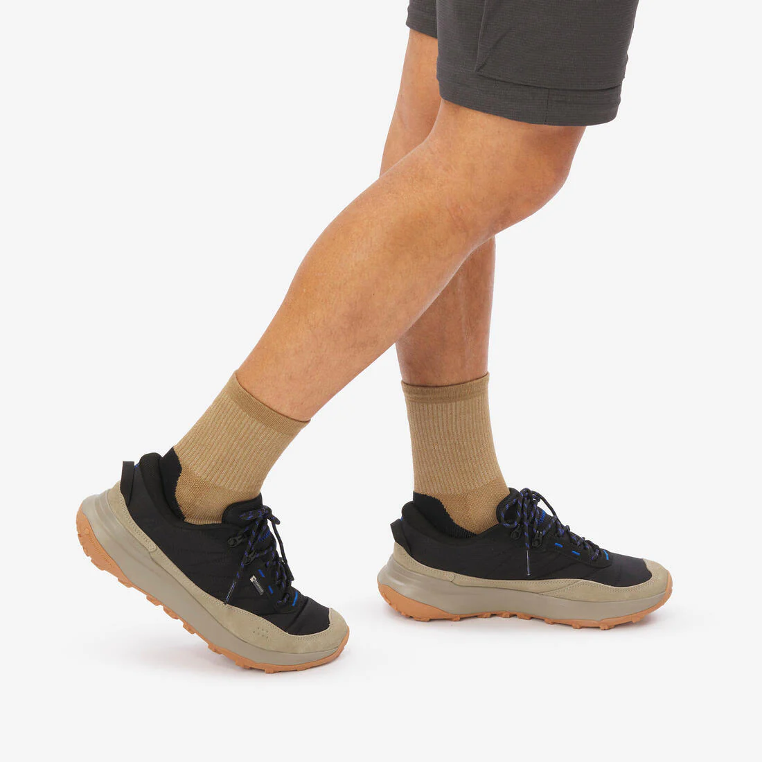Tenis de senderismo impermeables de caña baja negros para hombre NH500 - Image 9