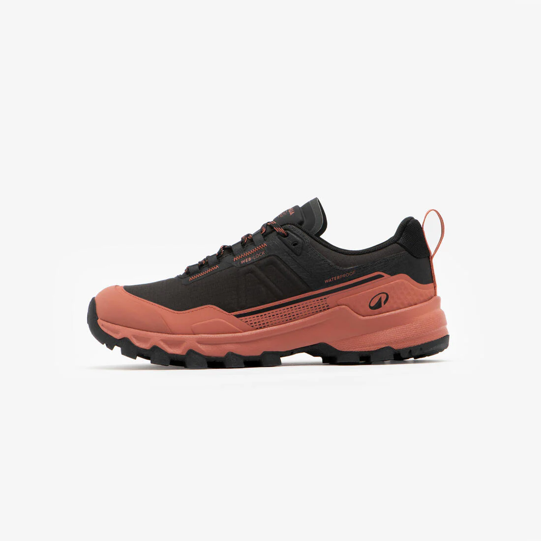 Tenis de senderismo impermeables grises para mujer MH500 Light