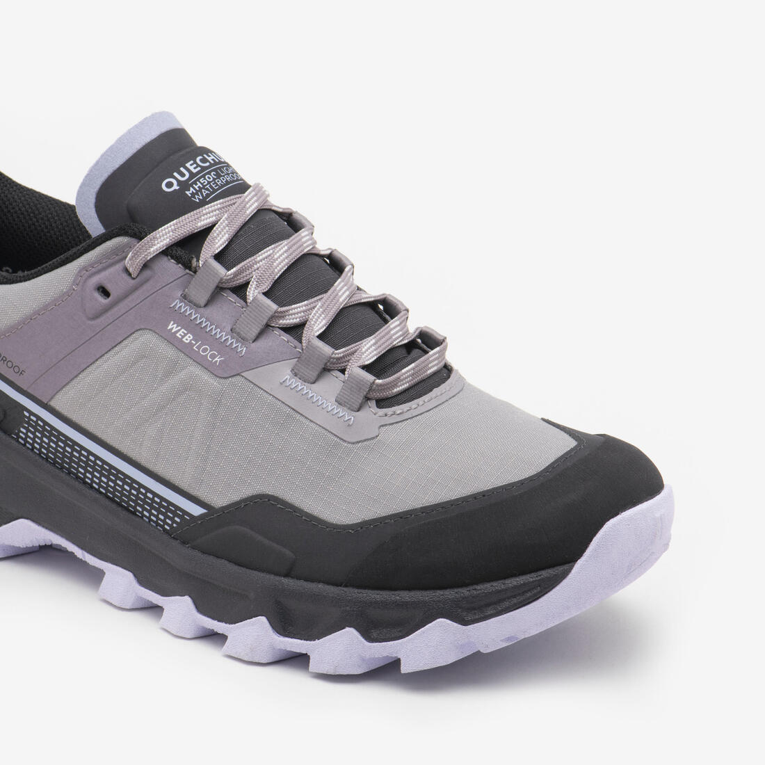 Tenis de senderismo impermeables grises para mujer MH500 Light - Image 11