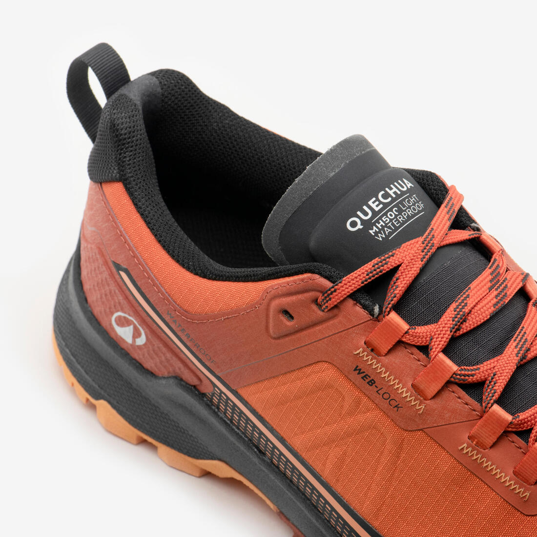 Tenis de senderismo impermeables naranjas para hombre MH500 Light - Image 11