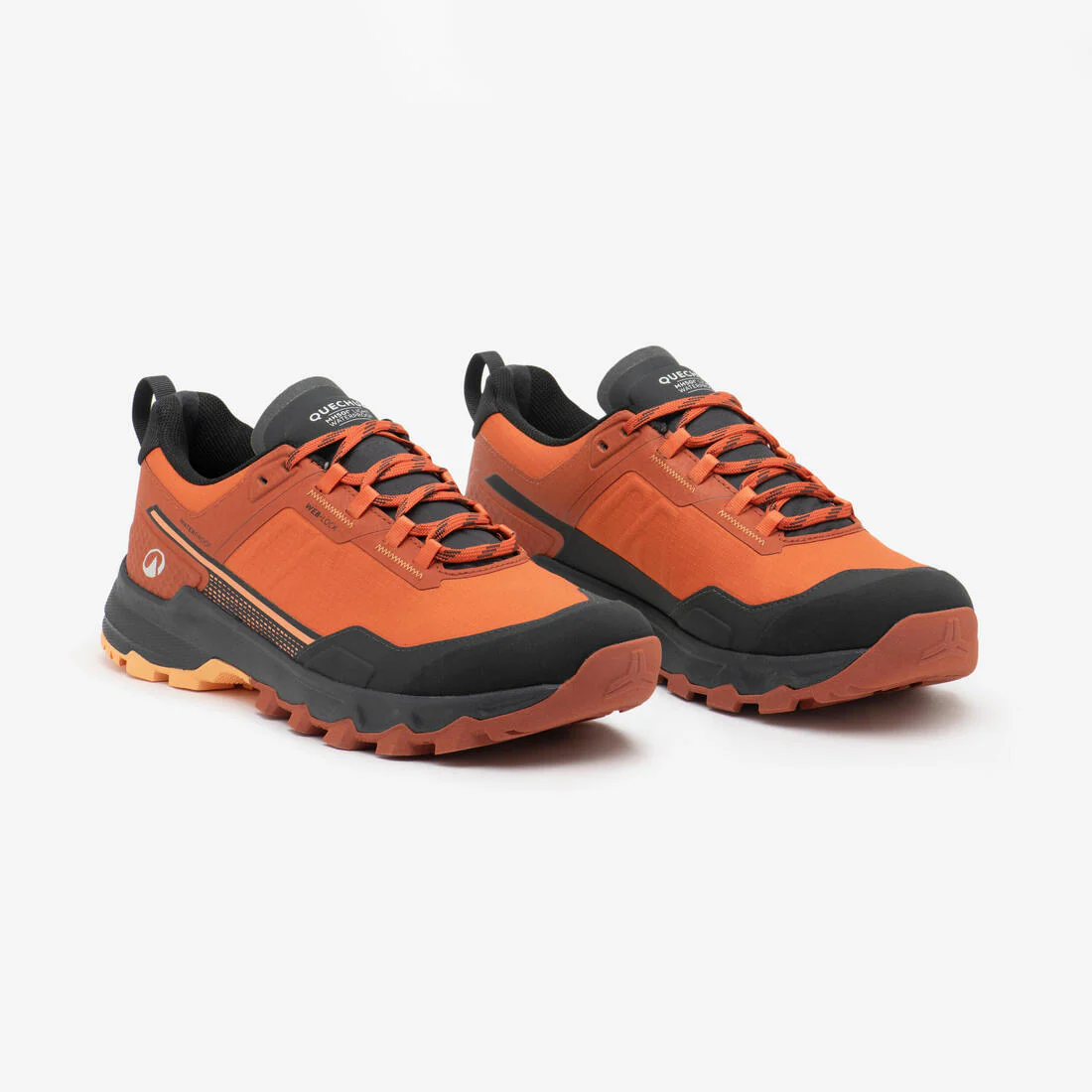 Tenis de senderismo impermeables naranjas para hombre MH500 Light - Image 4