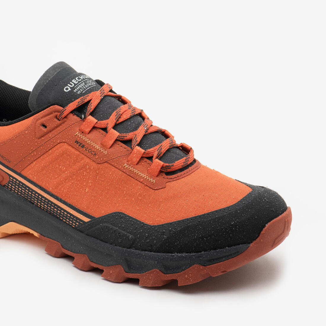 Tenis de senderismo impermeables naranjas para hombre MH500 Light - Image 6