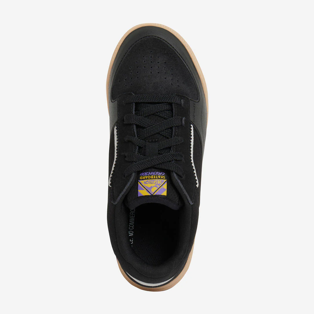 Tenis de skateboarding bajos negros con suela de goma para niños Crush 500 - Image 12
