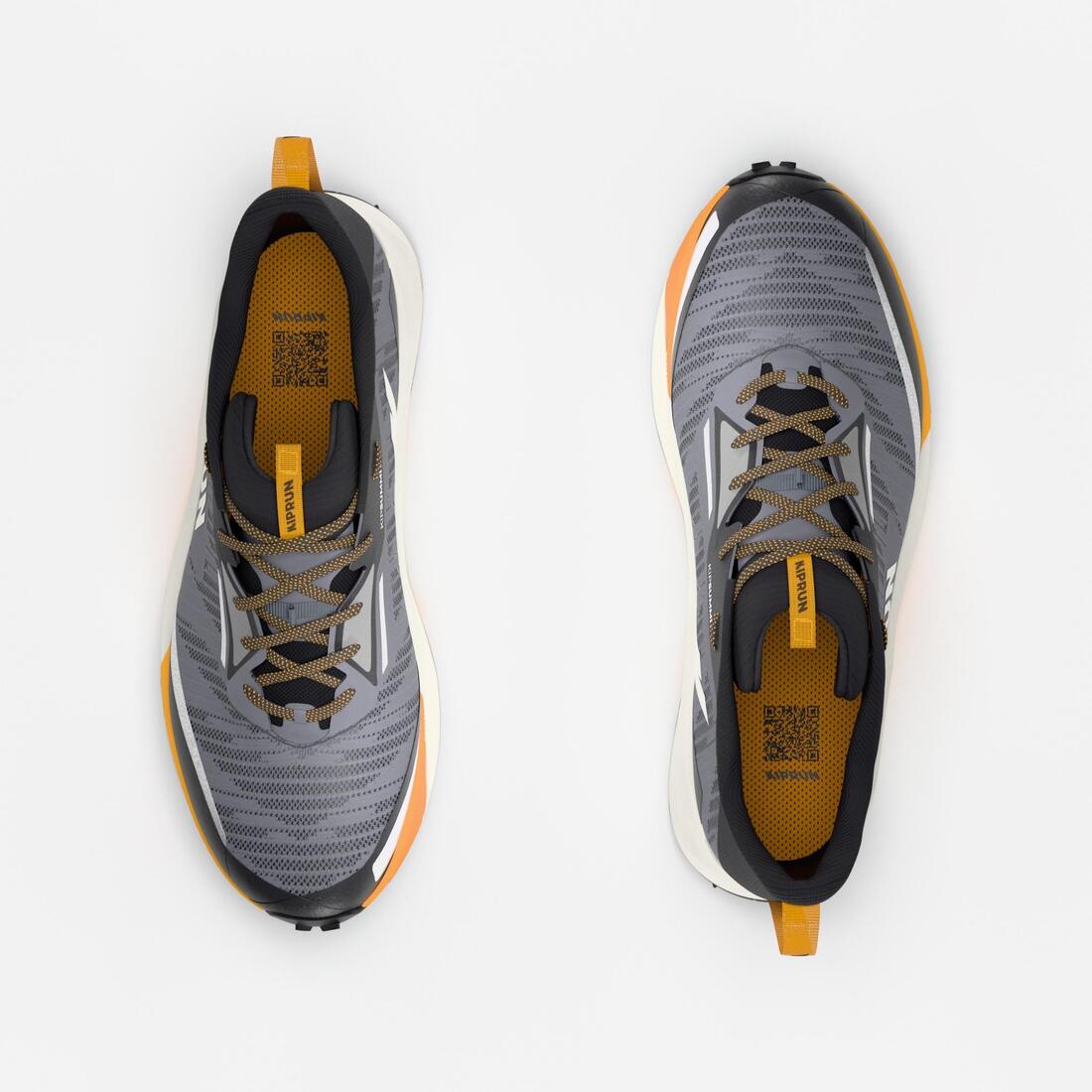 Tenis de trail running gris con naranja para hombre Kiprun Kipsummit - Image 8