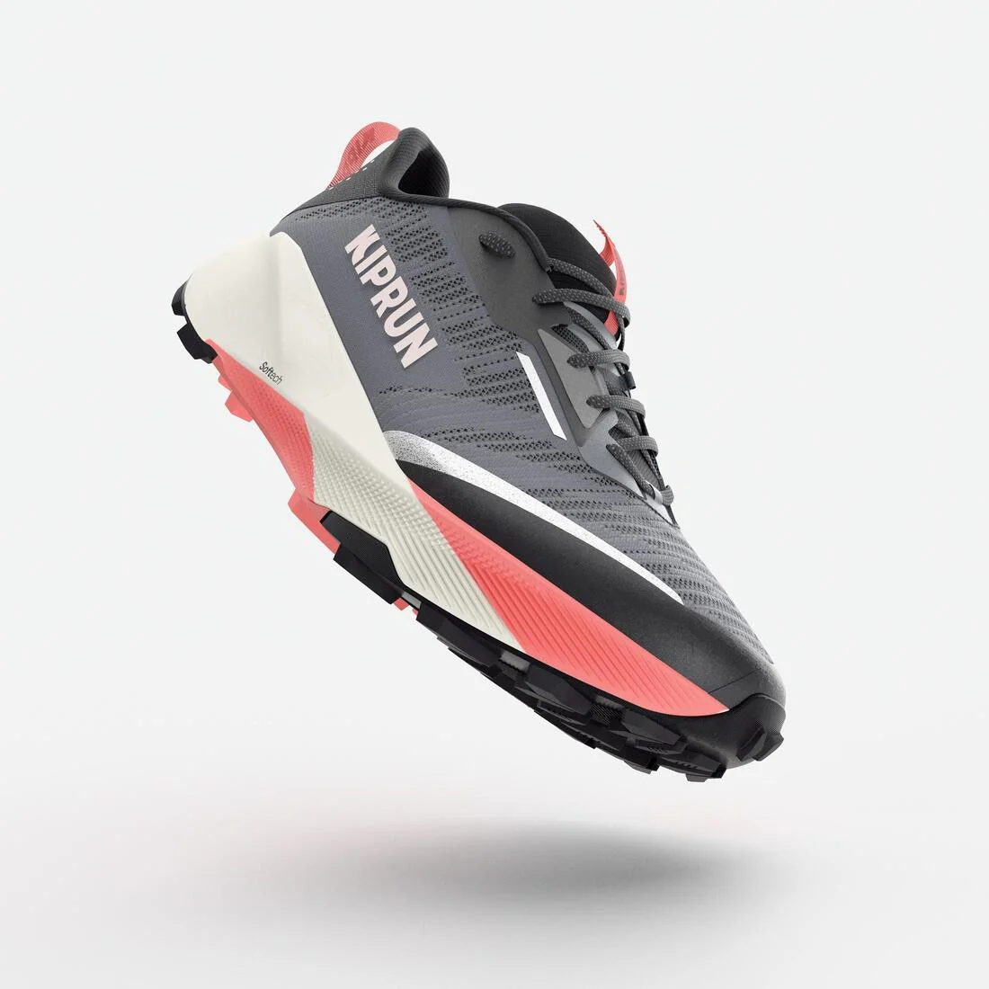 Tenis de trail running gris con negro para mujer Kiprun Kipsummit - Image 2