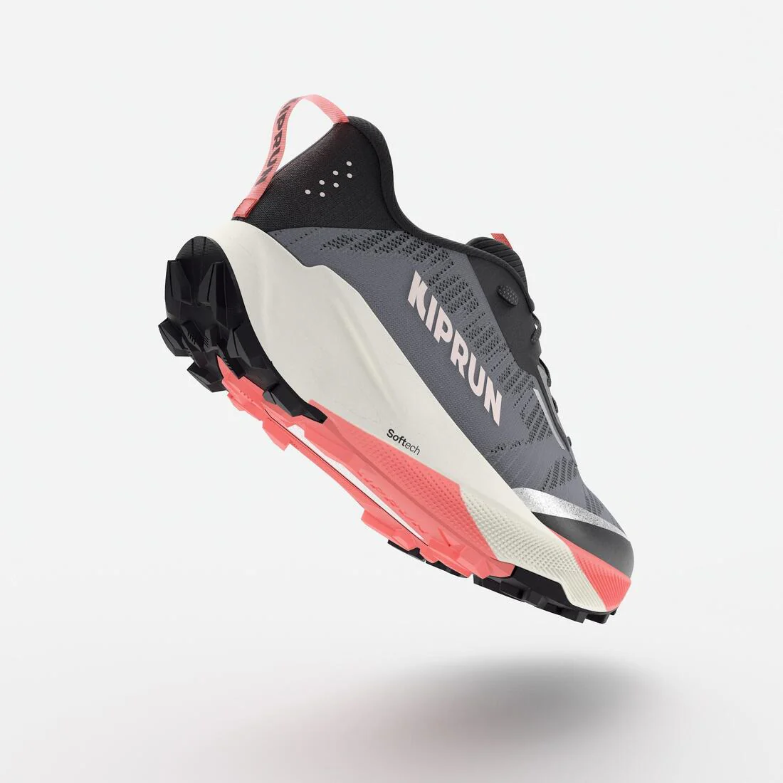 Tenis de trail running gris con negro para mujer Kiprun Kipsummit - Image 3