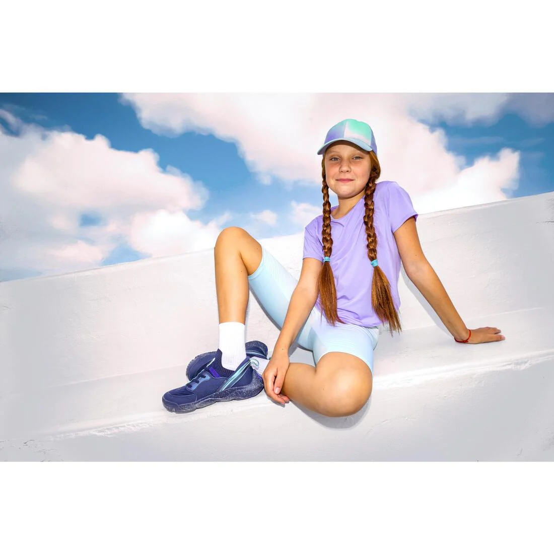 Tenis deportivos de calzado fácil azul marino para niños Playful Easy - Image 15