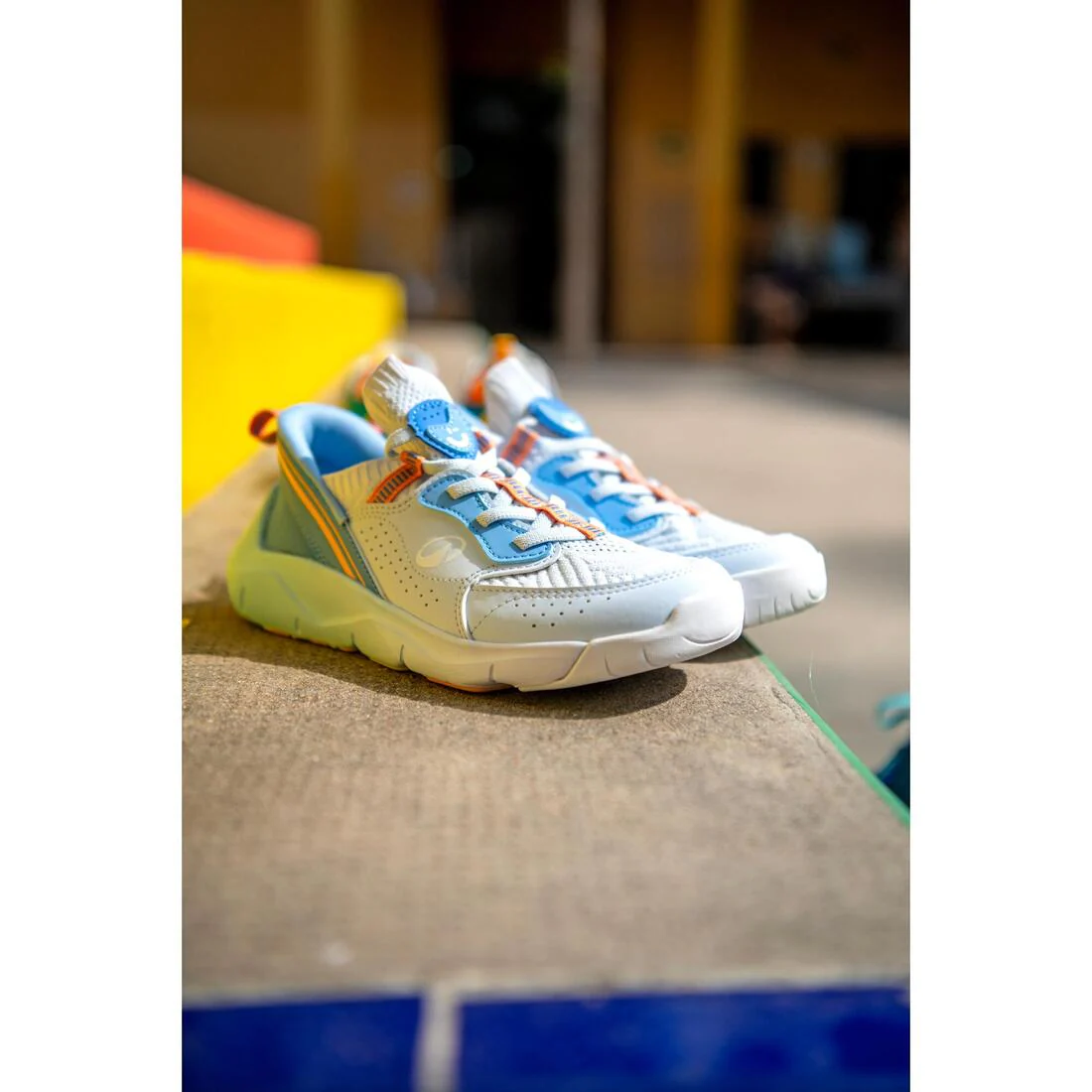 Tenis deportivos de calzado fácil azul marino para niños Playful Easy - Image 17