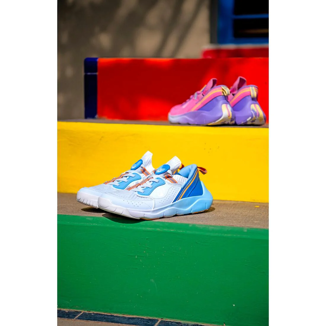 Tenis deportivos de calzado fácil azul marino para niños Playful Easy - Image 20