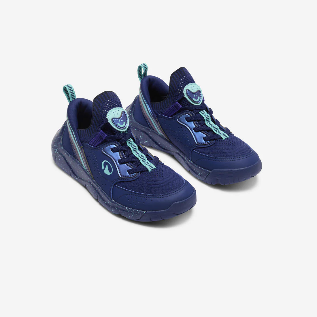 Tenis deportivos de calzado fácil azul marino para niños Playful Easy - Image 3