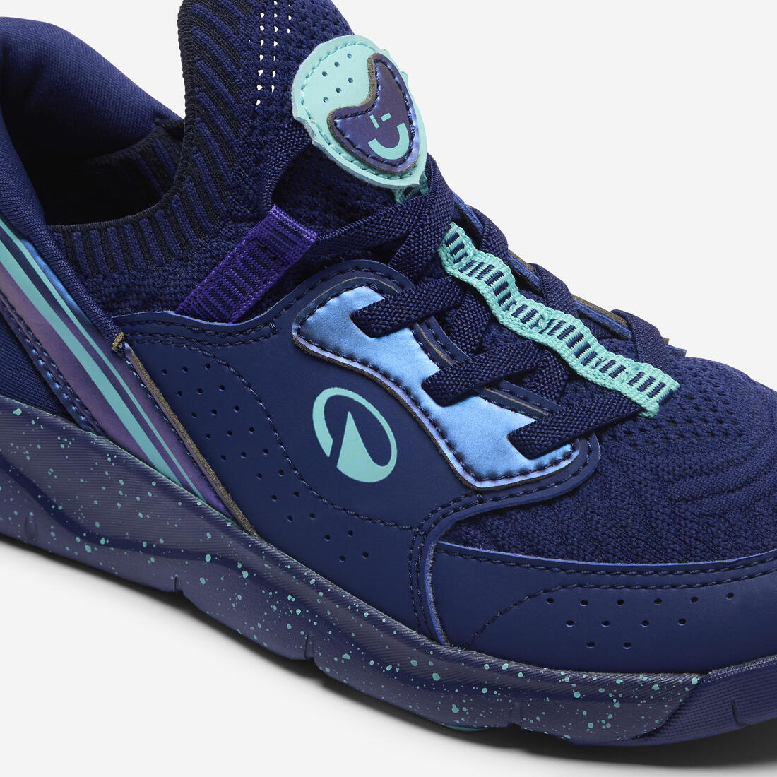 Tenis deportivos de calzado fácil azul marino para niños Playful Easy - Image 5